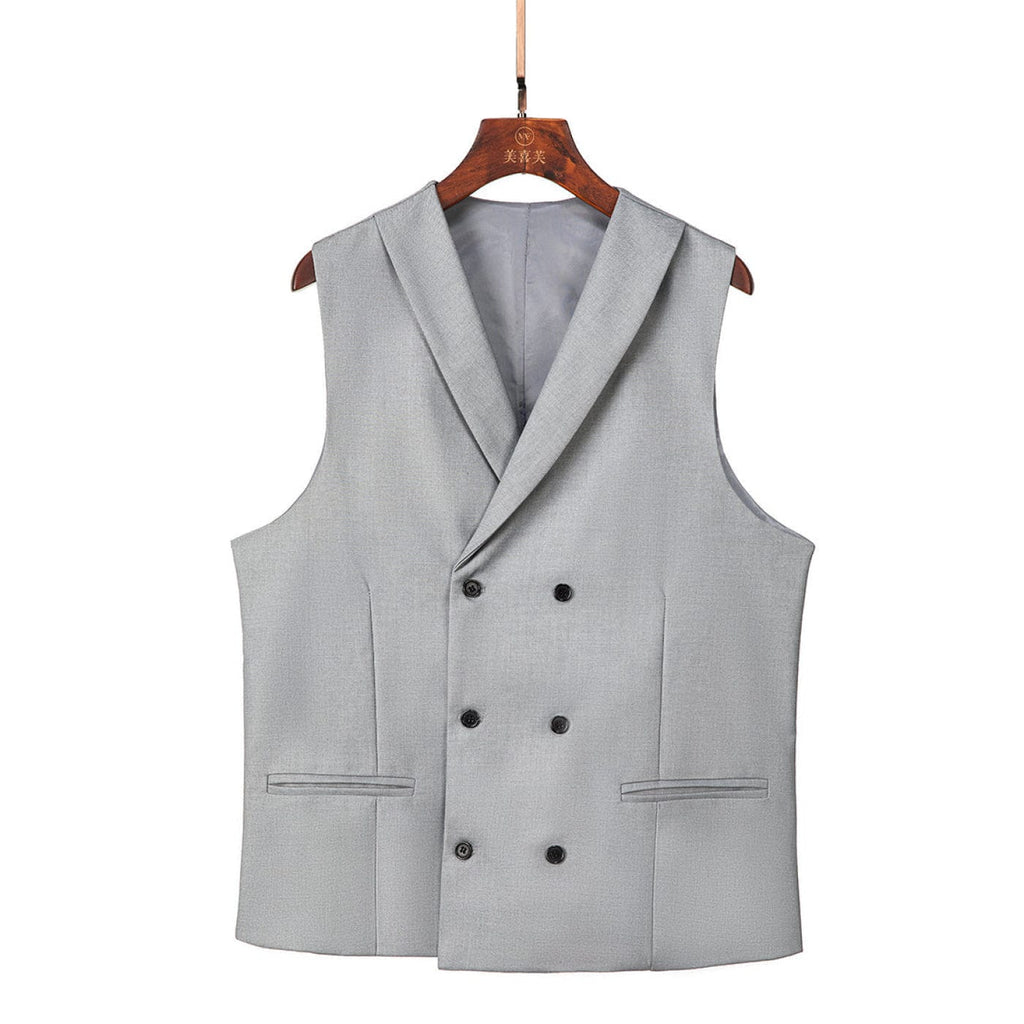 Tiavllya Tiavllya Fashion Men's Suit Vest Regular Fit Shawl Lapel Waistcoat Wedding