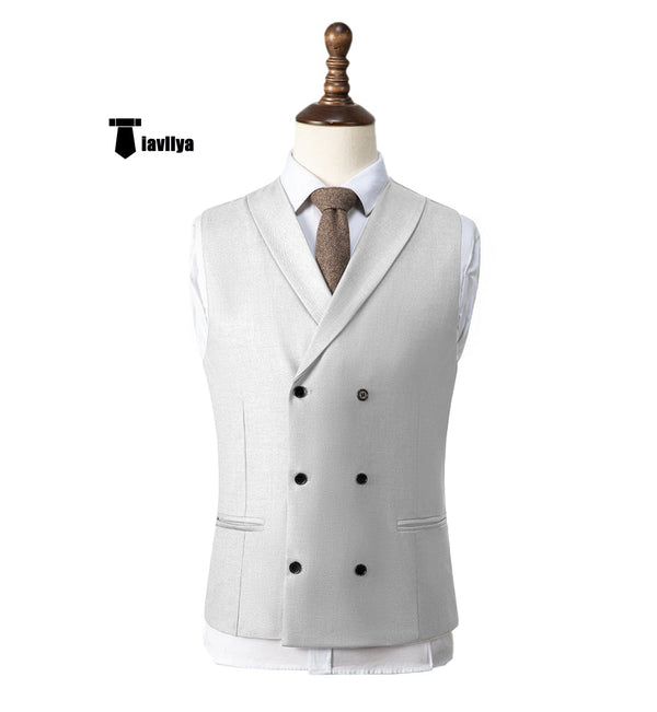 Tiavllya Tiavllya Fashion Men's Suit Vest Regular Fit Shawl Lapel Waistcoat Wedding