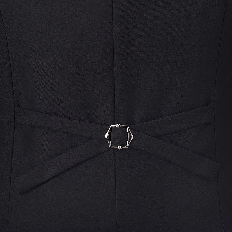 Tiavllya Tiavllya Fashion Men's Suit Vest Regular Fit U Neck Suit Vest Groomsmen