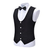 Tiavllya Tiavllya Fashion Men's Suit Vest Regular Fit U Neck Suit Vest Groomsmen