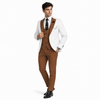 Tiavllya Tiavllya Fashion Men's Suits Slim Fit 3 Pieces Notch Lapel Tuxedos (White Blazer+Vest+ Pant)