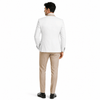 Tiavllya Tiavllya Fashion Men's Suits Slim Fit 3 Pieces Notch Lapel Tuxedos (White Blazer+Vest+ Pant)