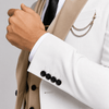 Tiavllya Tiavllya Fashion Men's Suits Slim Fit 3 Pieces Notch Lapel Tuxedos (White Blazer+Vest+ Pant)