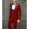 Tiavllya Tiavllya Fashion Men's Suits Slim Fit 3 Pieces Peak Lapel Tuxedos (Blazer+Vest+ Pant)