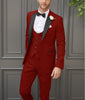 Tiavllya Tiavllya Fashion Men's Suits Slim Fit 3 Pieces Peak Lapel Tuxedos (Blazer+Vest+ Pant)