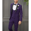 Tiavllya Tiavllya Fashion Men's Suits Slim Fit 3 Pieces Peak Lapel Tuxedos (Blazer+Vest+ Pant)