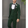 Tiavllya Tiavllya Fashion Men's Suits Slim Fit 3 Pieces Peak Lapel Tuxedos (Blazer+Vest+ Pant)