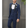 Tiavllya Tiavllya Fashion Men's Suits Slim Fit 3 Pieces Peak Lapel Tuxedos (Blazer+Vest+ Pant)