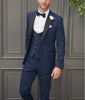 Tiavllya Tiavllya Fashion Men's Suits Slim Fit 3 Pieces Peak Lapel Tuxedos (Blazer+Vest+ Pant)