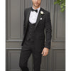 Tiavllya Tiavllya Fashion Men's Suits Slim Fit 3 Pieces Peak Lapel Tuxedos (Blazer+Vest+ Pant)