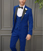 Tiavllya Tiavllya Fashion Men's Suits Slim Fit 3 Pieces Peak Lapel Tuxedos (Blazer+Vest+ Pant)