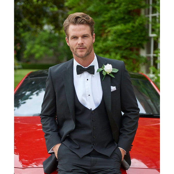 Tiavllya Tiavllya Fashion Men's Suits Slim Fit 3 Pieces Peak Lapel Tuxedos (Blazer+Vest+ Pant)