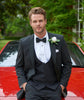 Tiavllya Tiavllya Fashion Men's Suits Slim Fit 3 Pieces Peak Lapel Tuxedos (Blazer+Vest+ Pant)