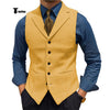 Tiavllya Tiavllya Fashion Men's vest Houndstooth Notch Lapel Waistcoat