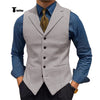 Tiavllya Tiavllya Fashion Men's vest Houndstooth Notch Lapel Waistcoat