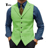 Tiavllya Tiavllya Fashion Men's vest Houndstooth Notch Lapel Waistcoat