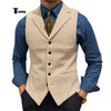 Tiavllya Tiavllya Fashion Men's vest Houndstooth Notch Lapel Waistcoat