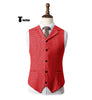 Tiavllya Tiavllya Fashion Men's vest Houndstooth Notch Lapel Waistcoat
