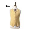 Tiavllya Tiavllya Fashion Men's vest Houndstooth Notch Lapel Waistcoat