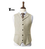 Tiavllya Tiavllya Fashion Men's vest Houndstooth Notch Lapel Waistcoat