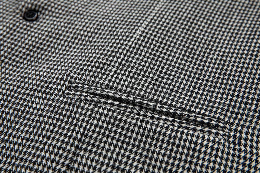 Tiavllya Tiavllya Fashion Men's vest Houndstooth Notch Lapel Waistcoat