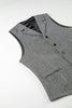 Tiavllya Tiavllya Fashion Men's vest Houndstooth Notch Lapel Waistcoat