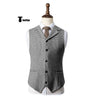 Tiavllya Tiavllya Fashion Men's vest Houndstooth Notch Lapel Waistcoat
