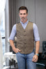 Tiavllya Tiavllya Fashion Men's vest Houndstooth V Neck Waistcoat