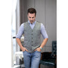 Tiavllya Tiavllya Fashion Men's vest Houndstooth V Neck Waistcoat