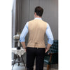 Tiavllya Tiavllya Fashion Men's Vest Stripe V Neck Waistcoat