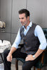 Tiavllya Tiavllya Fashion Men's Vest Stripe V Neck Waistcoat