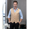 Tiavllya Tiavllya Fashion Men's Vest Stripe V Neck Waistcoat