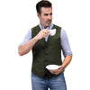 Tiavllya Tiavllya Fashion Men's vest Tweed Herringbone Notch Lapel Waistcoat