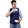 Tiavllya Tiavllya Fashion Men's vest Tweed Herringbone Notch Lapel Waistcoat