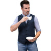 Tiavllya Tiavllya Fashion Men's vest Tweed Herringbone Notch Lapel Waistcoat