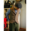 Tiavllya Tiavllya Fashion Men's vest Tweed Notch Lapel Waistcoat