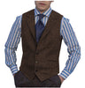Tiavllya Tiavllya Fashion Men's vest Tweed Notch Lapel Waistcoat