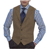 Tiavllya Tiavllya Fashion Men's vest Tweed Notch Lapel Waistcoat