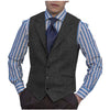 Tiavllya Tiavllya Fashion Men's vest Tweed Notch Lapel Waistcoat