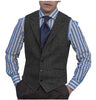 Tiavllya Tiavllya Fashion Men's vest Tweed Notch Lapel Waistcoat