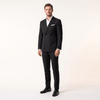 Tiavllya Tiavllya Fashion Mens 2 Pieces Men’s Suit Slim Fit Flat Peak Lapel Tuxedos (Blazer+Pants)