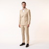 Tiavllya Tiavllya Fashion Mens 2 Pieces Men’s Suit Slim Fit Flat Peak Lapel Tuxedos (Blazer+Pants)