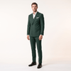Tiavllya Tiavllya Fashion Mens 2 Pieces Men’s Suit Slim Fit Flat Peak Lapel Tuxedos (Blazer+Pants)