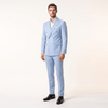 Tiavllya Tiavllya Fashion Mens 2 Pieces Men’s Suit Slim Fit Flat Peak Lapel Tuxedos (Blazer+Pants)