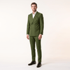 Tiavllya Tiavllya Fashion Mens 2 Pieces Men’s Suit Slim Fit Flat Peak Lapel Tuxedos (Blazer+Pants)
