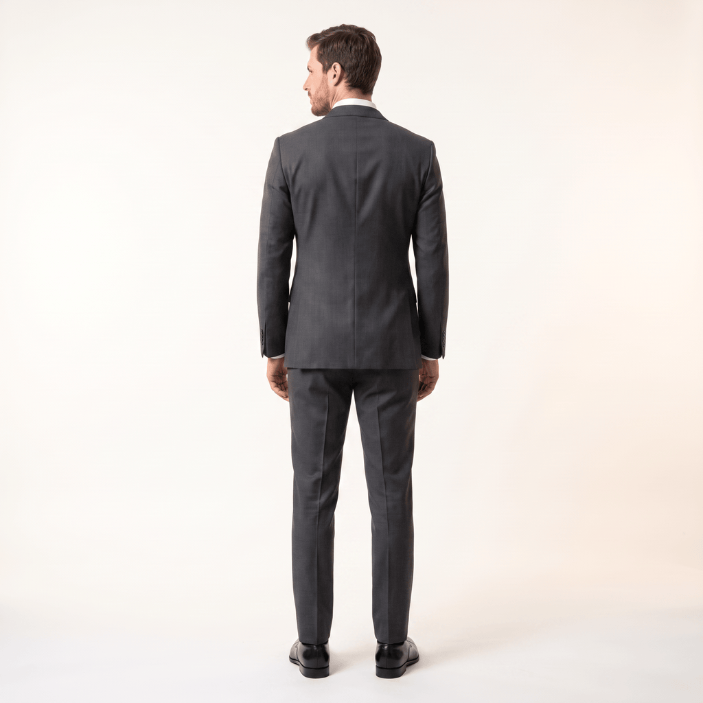 Tiavllya Tiavllya Fashion Mens 2 Pieces Men’s Suit Slim Fit Flat Peak Lapel Tuxedos (Blazer+Pants)