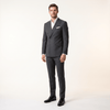 Tiavllya Tiavllya Fashion Mens 2 Pieces Men’s Suit Slim Fit Flat Peak Lapel Tuxedos (Blazer+Pants)