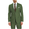 Tiavllya Tiavllya Fashion Mens Suit 2 Pieces Plaid Peak Lapel Tuxedos (Blazer+Pants)