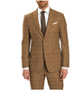 Tiavllya Tiavllya Fashion Mens Suit 2 Pieces Plaid Peak Lapel Tuxedos (Blazer+Pants)