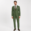 Tiavllya Tiavllya Fashion Mens Suit 2 Pieces Plaid Peak Lapel Tuxedos (Blazer+Pants)